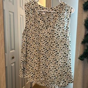 Floral Sleeveless Top